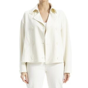 Max Studio Womens Double Breasted Cropped Jacket